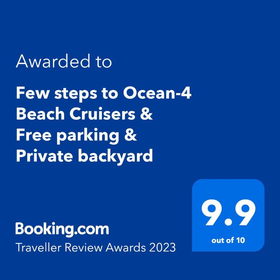 Few Steps To Ocean-4 Beach Cruisers & Free Parking & Private Backyard Jacksonville Beach Zewnętrze zdjęcie